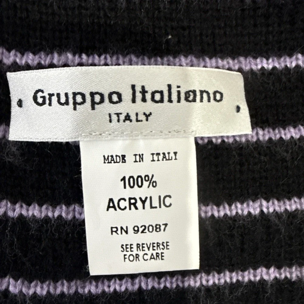 Gruppo Italiano Scarf Unisex Colorblock Dot Print Winter‎ Wrap 74x11 Classic